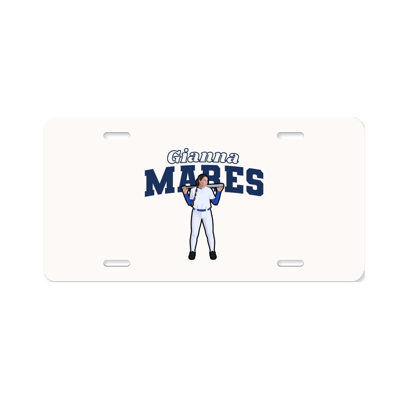 License Plate — Name Arch in Classic