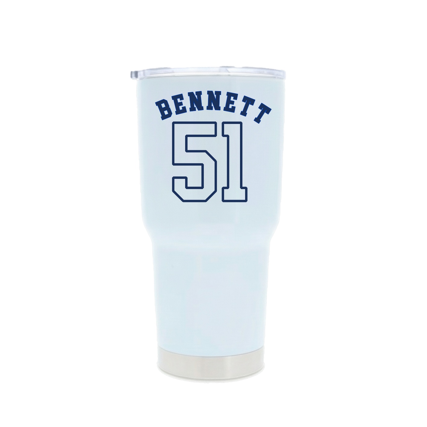 30oz Stainless Steel Tumbler — Shirsey Arch in White