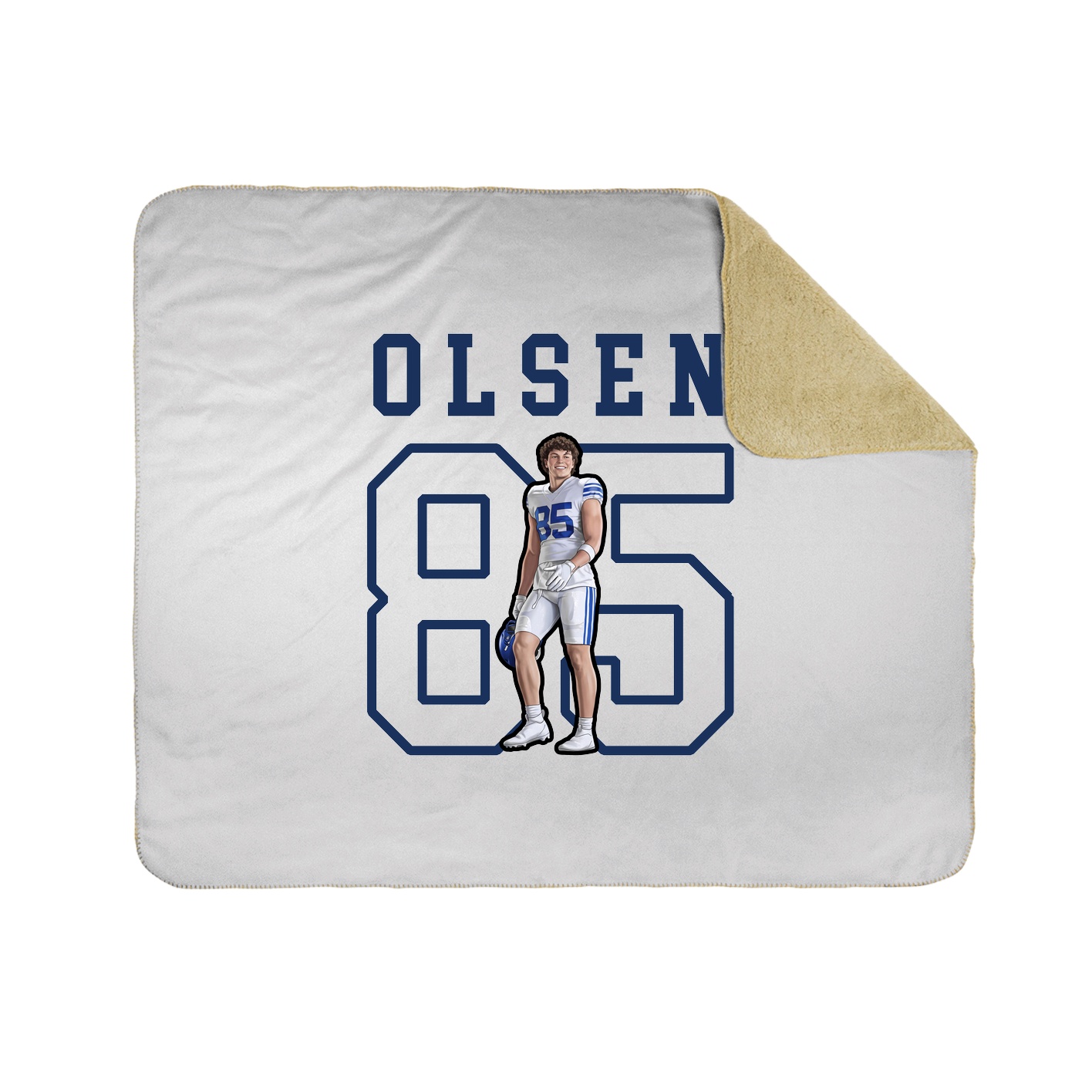 Throw Blanket — Shirsey in White