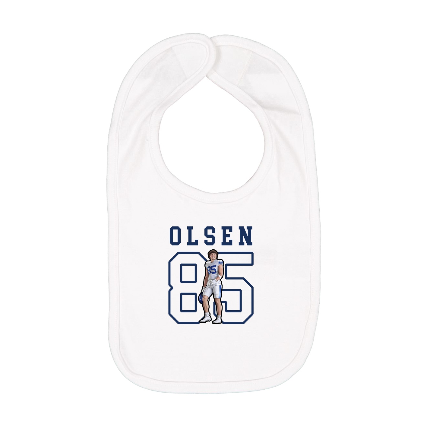 Infant Bib — Shirsey in White
