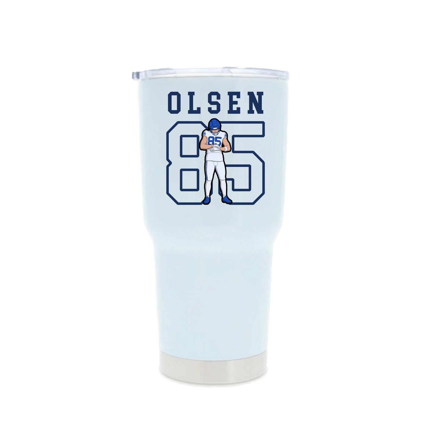 30oz Stainless Steel Tumbler — Shirsey in White