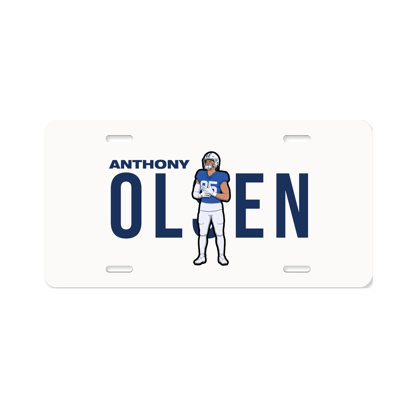 License Plate — Player Name in Classic
