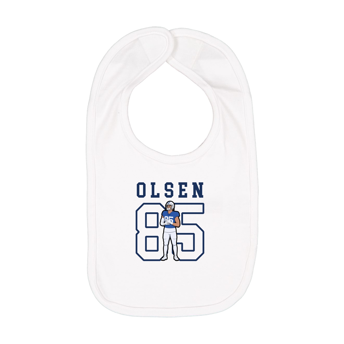 Infant Bib — Shirsey in White