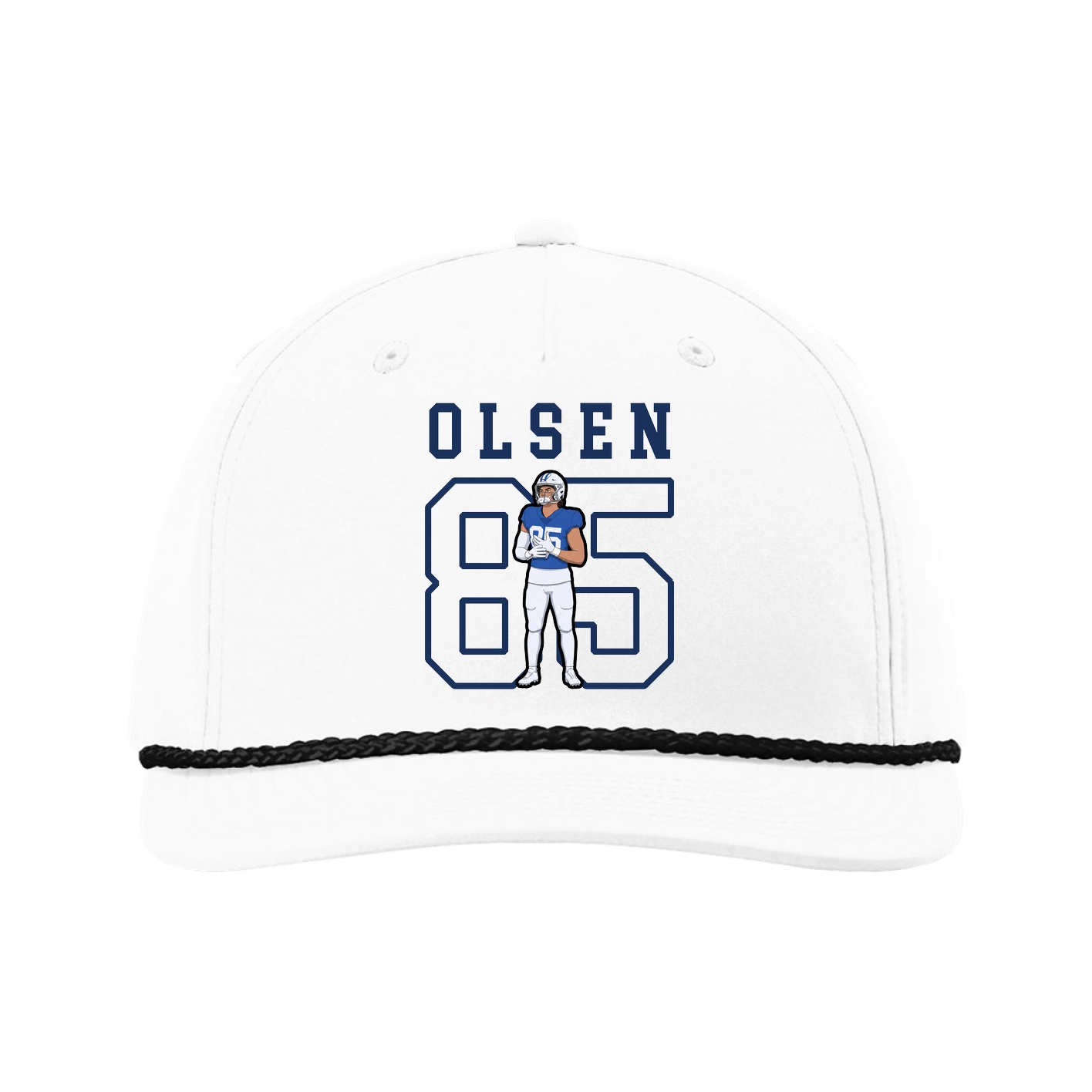 Five-Panel Classic Rope Cap — Shirsey in White