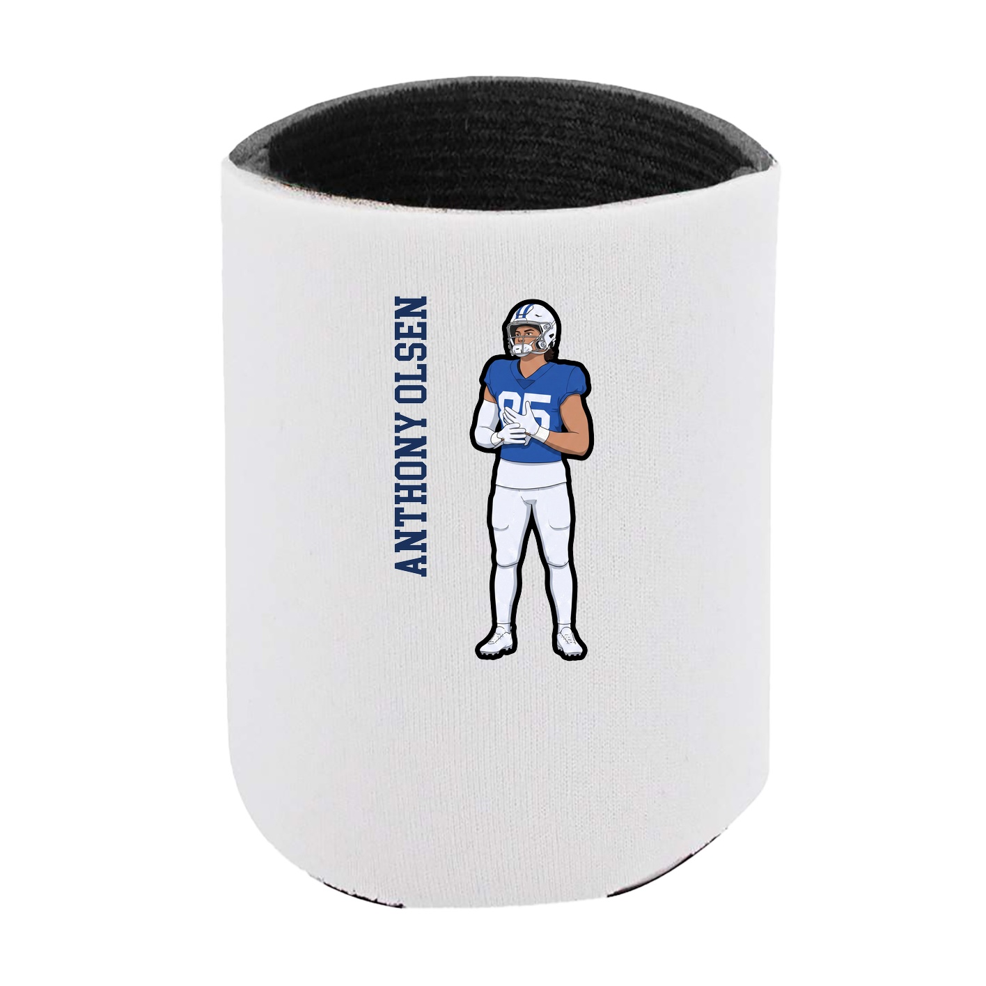 Can Holder — Name Vertical in White