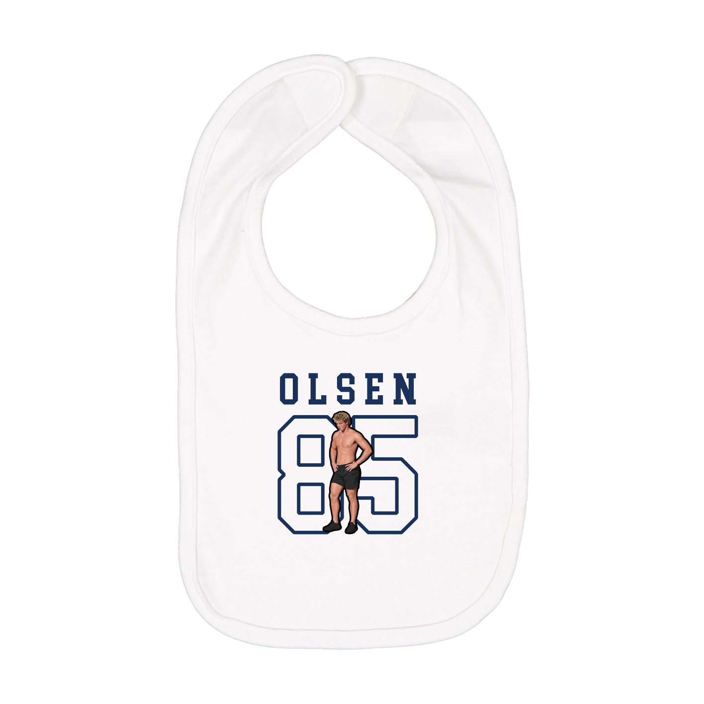 Infant Bib — Shirsey in White