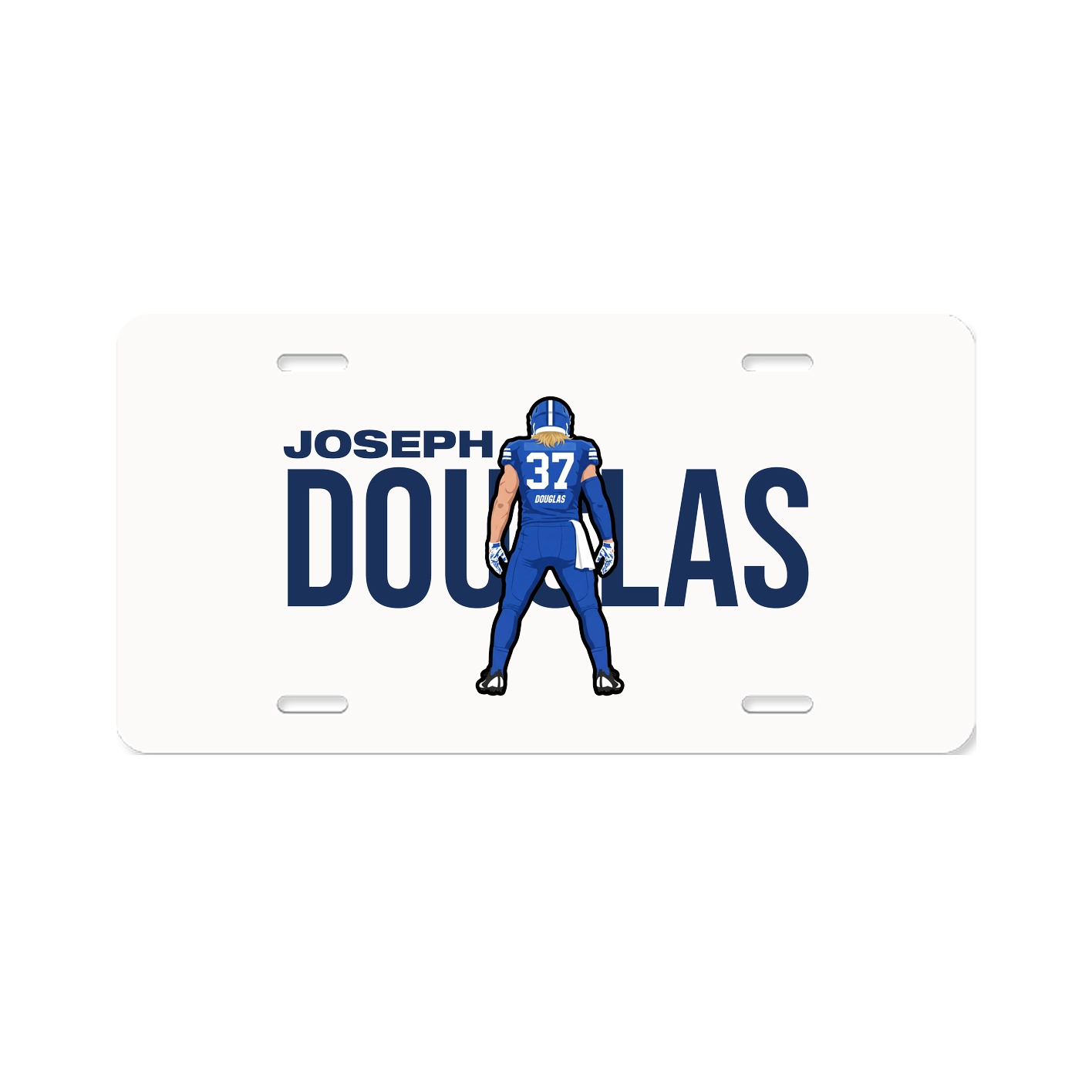 License Plate — Player Name in Classic