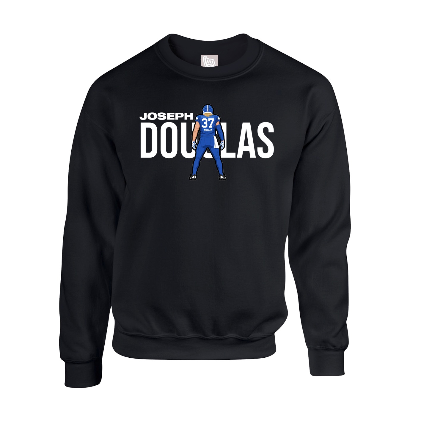 Fleece Crew — Player Name in Black