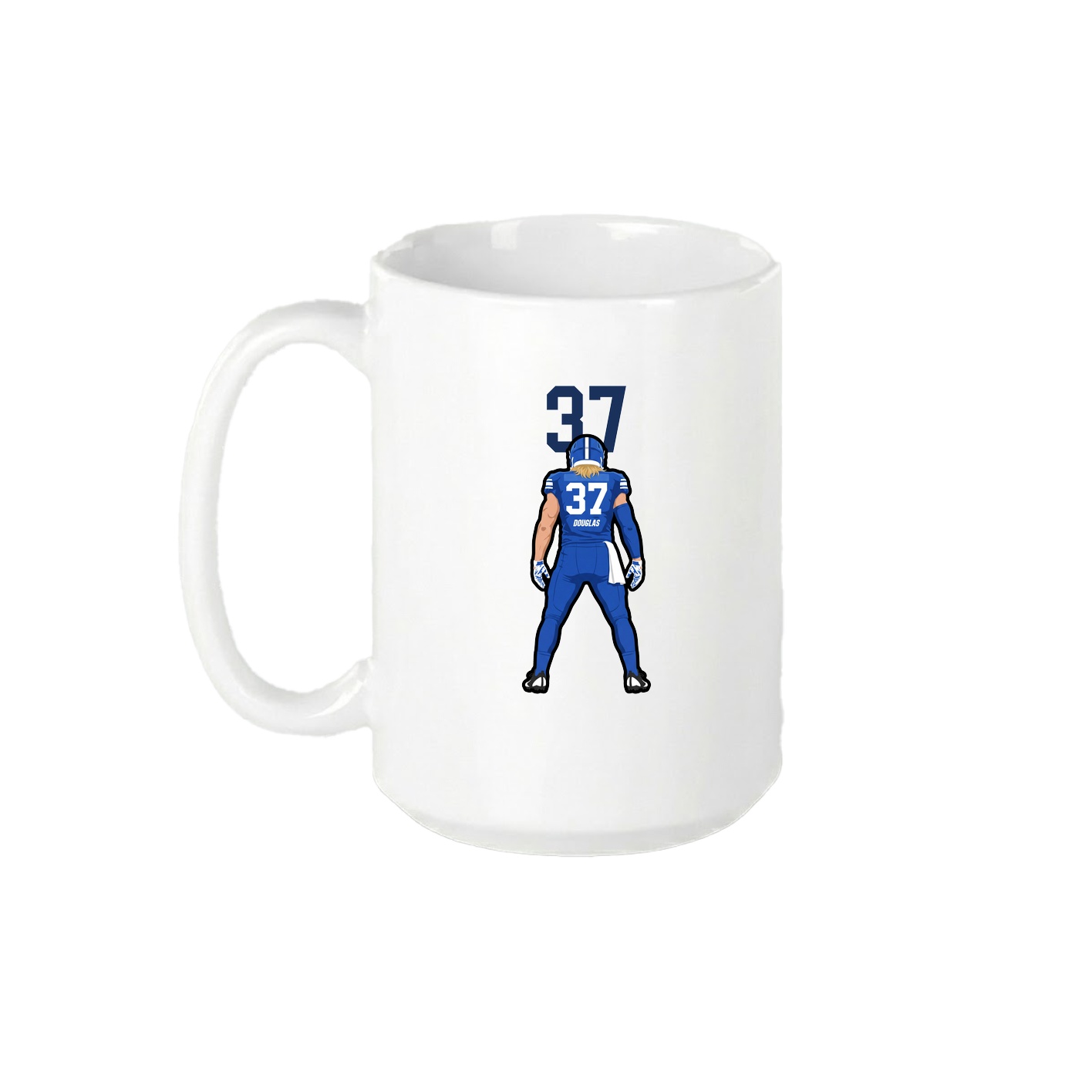 15oz Coffee Mug — Number Top in White