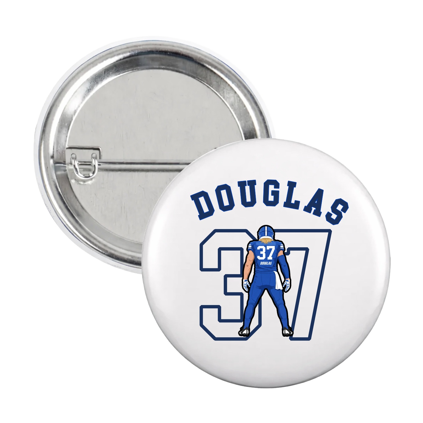 Game Day Button — Shirsey Arch in White