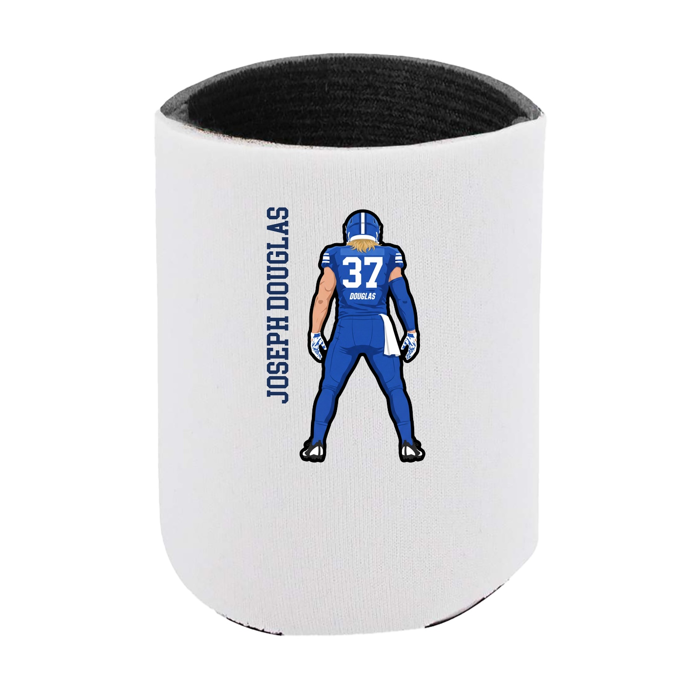 Can Holder — Name Vertical in White
