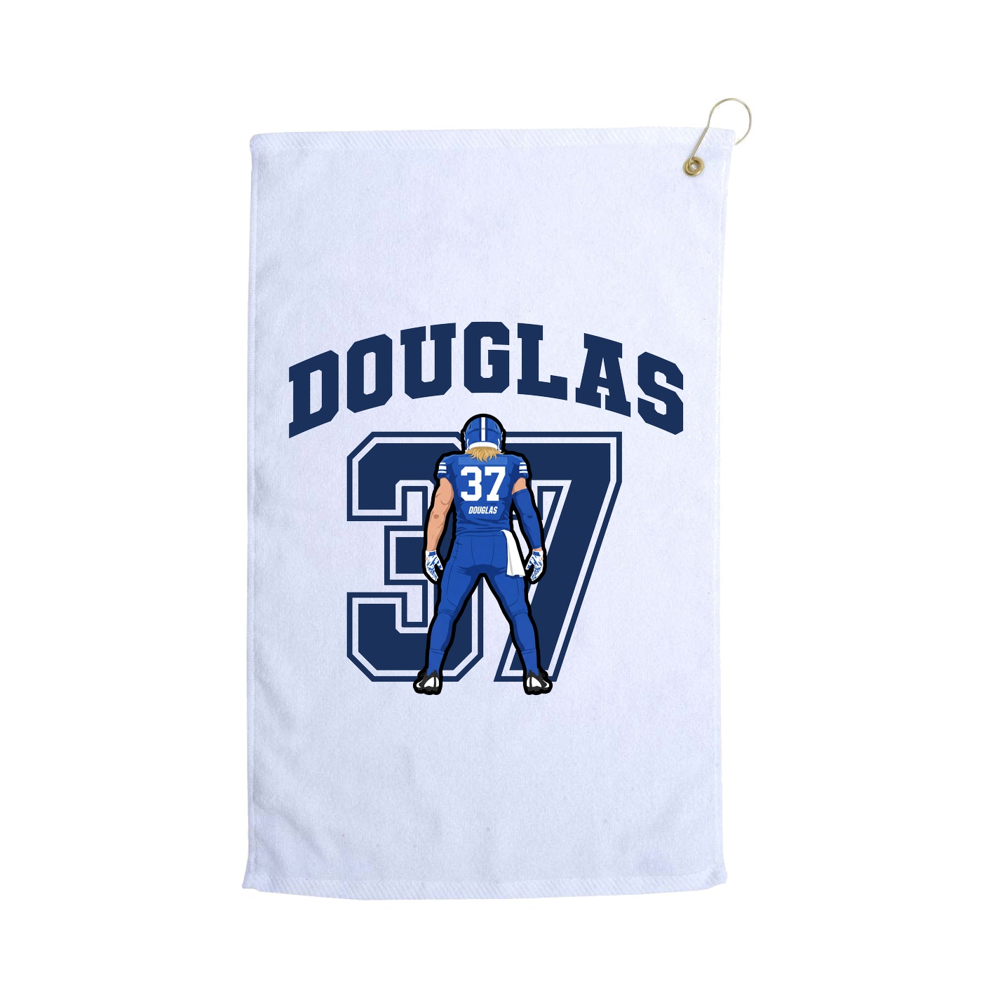 Golf Towel — Number in White
