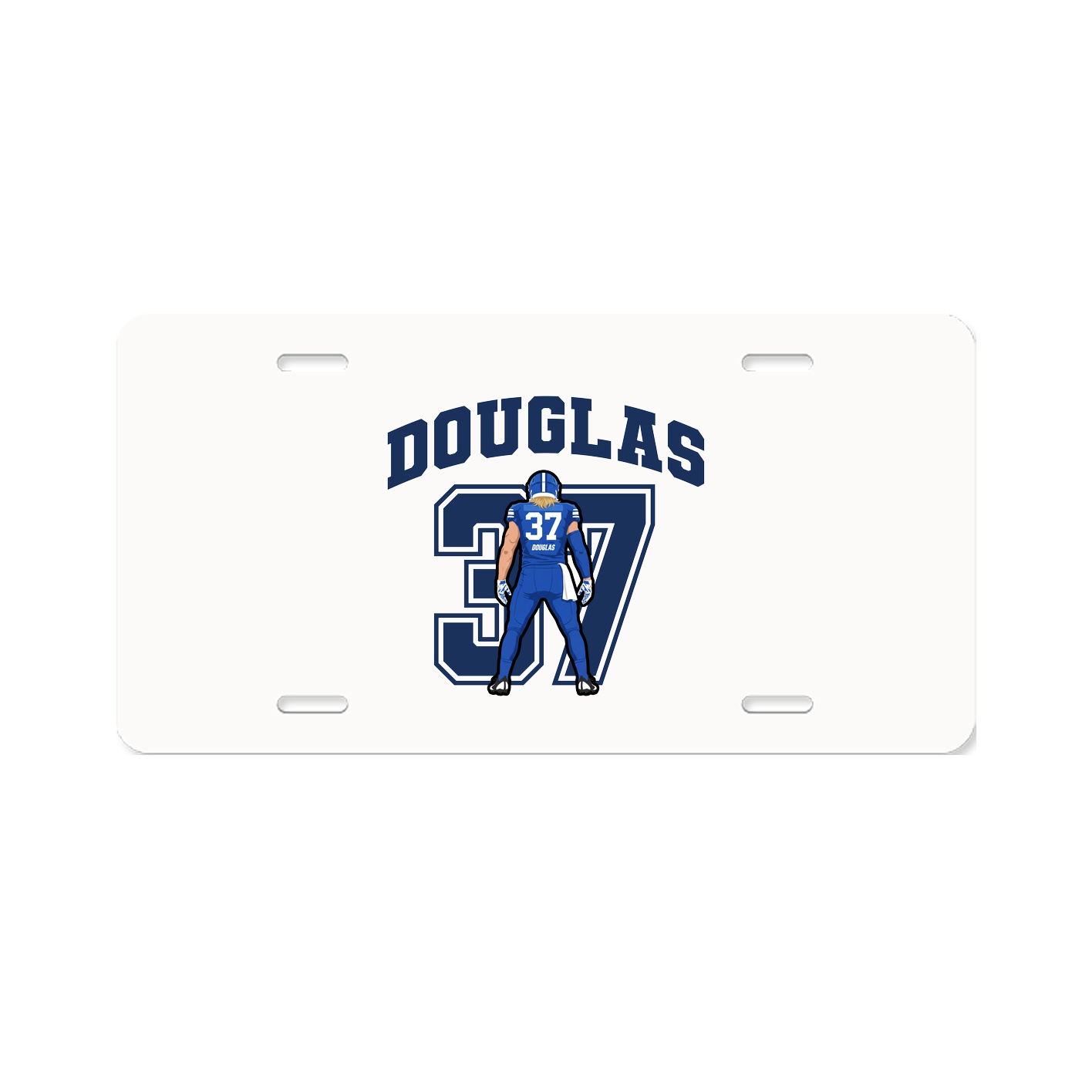 License Plate — Number in Classic