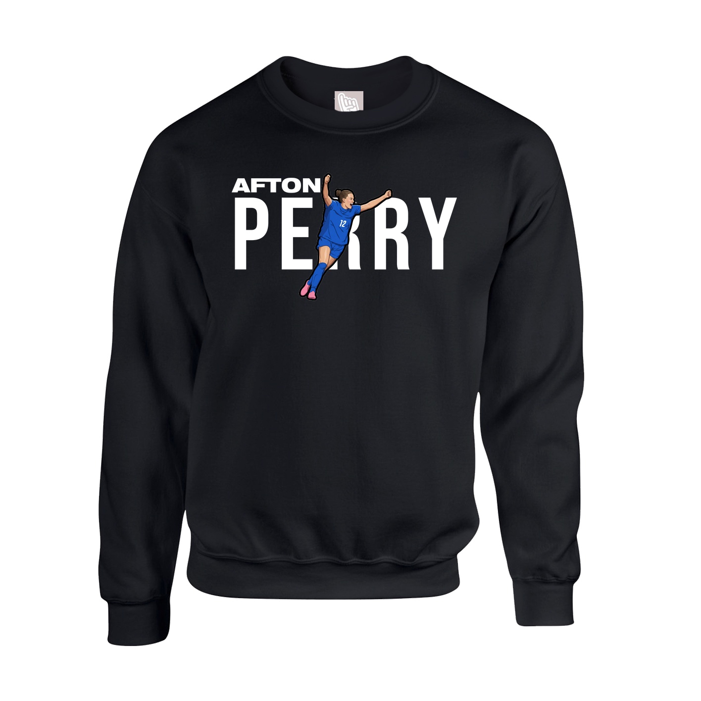 Fleece Crew — Player Name in Black