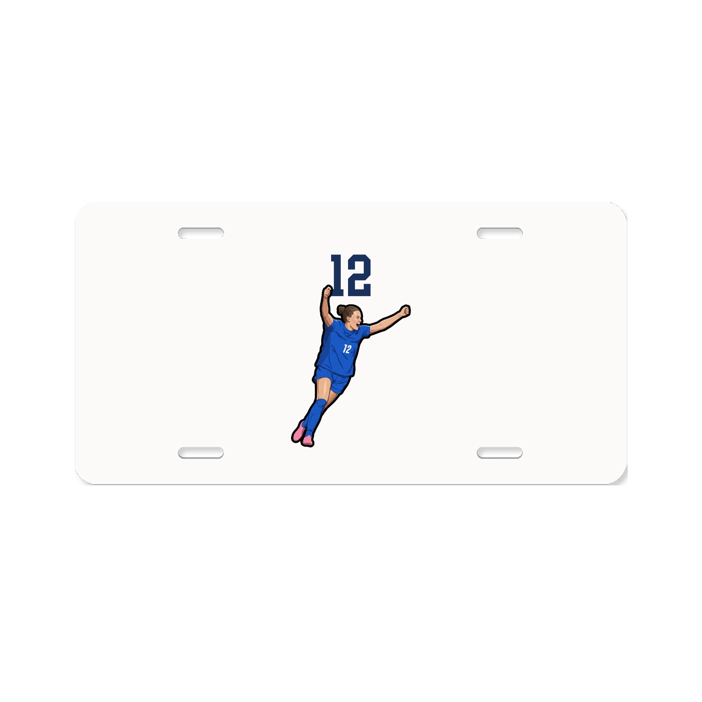 License Plate — Number Top in Classic