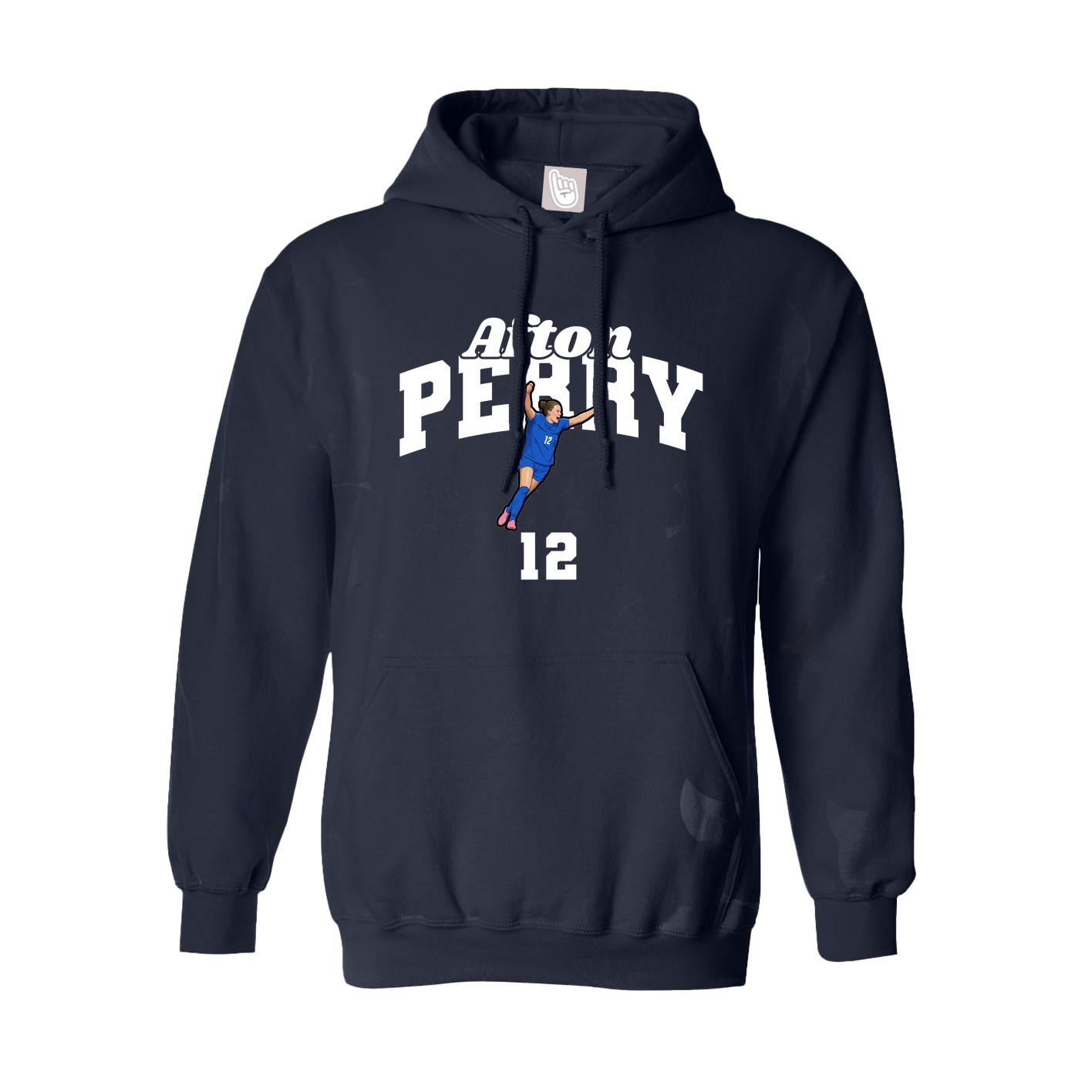 Hoodie — Signature Arch in Navy