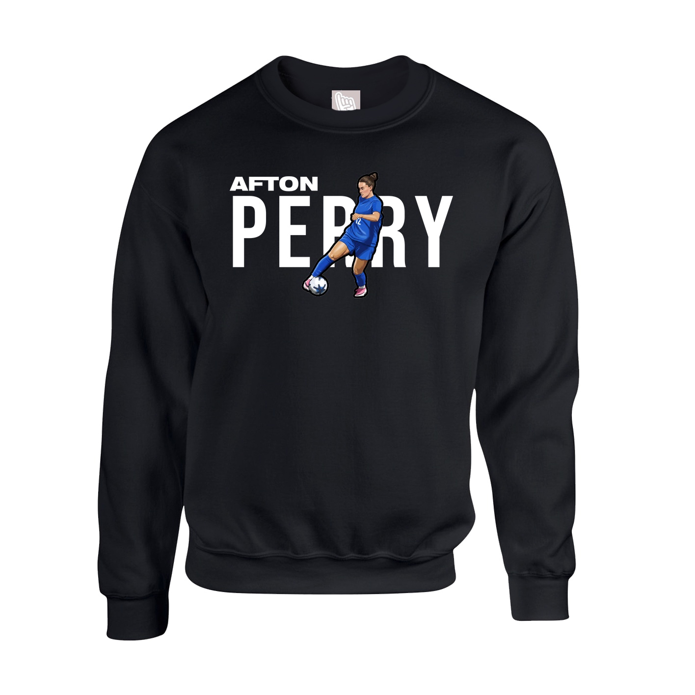 Fleece Crew — Player Name in Black