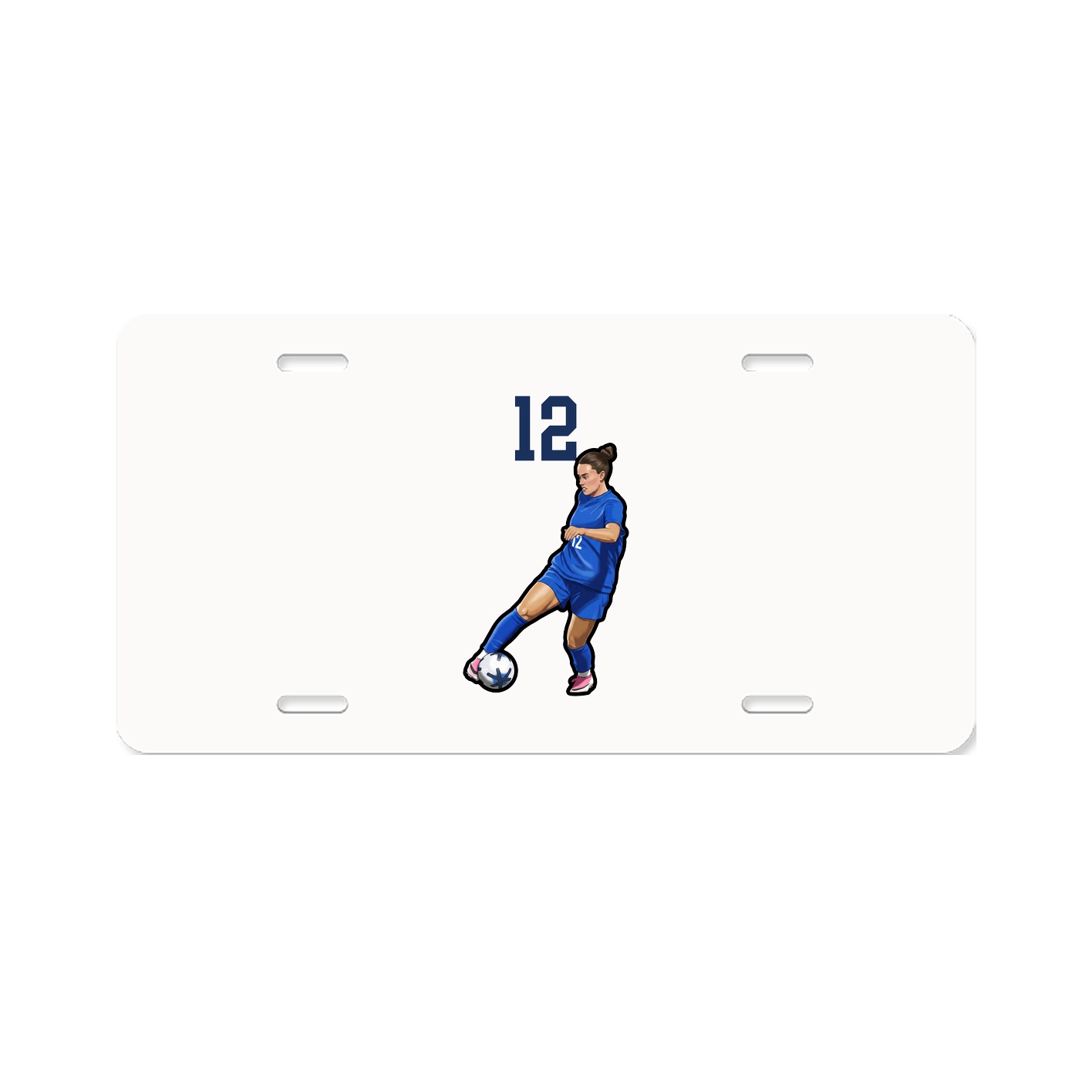 License Plate — Number Top in Classic