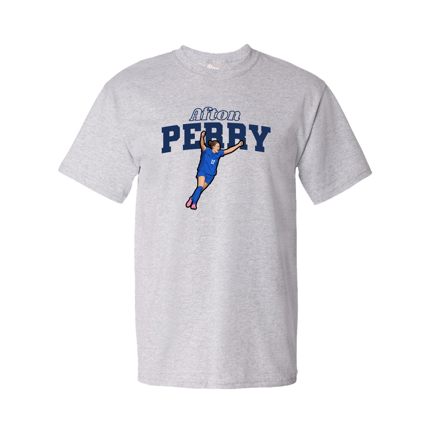 Youth Tee — Name Arch in Grey