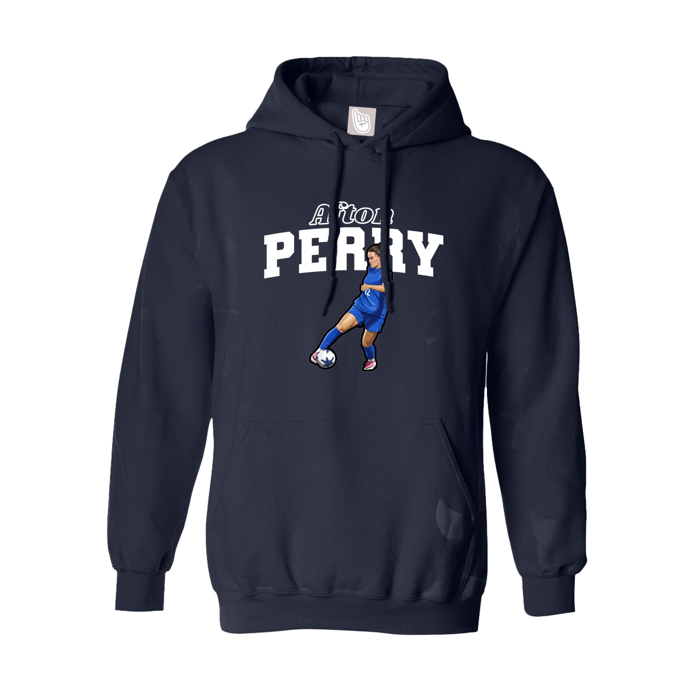 Hoodie — Name Arch in Navy