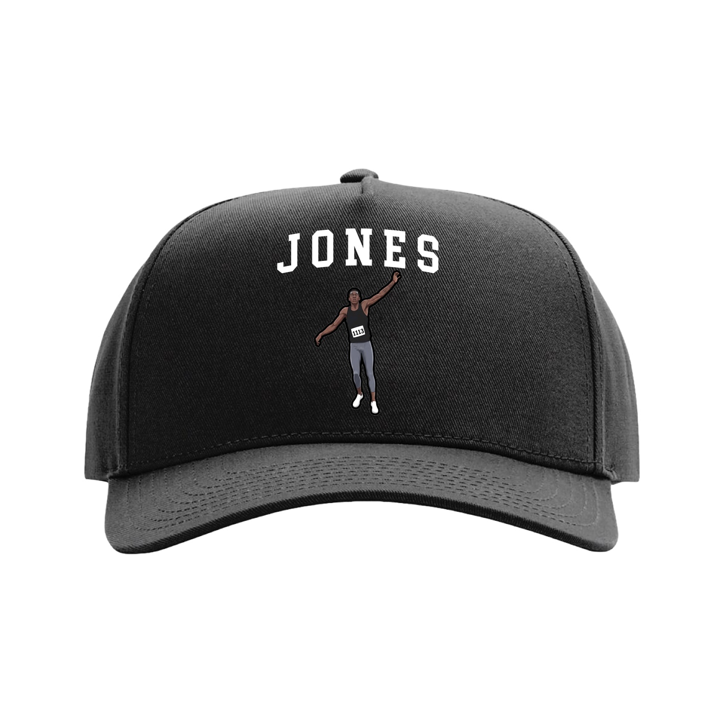 Full Fabric Five-Panel Champ Cap — Shirsey in Black