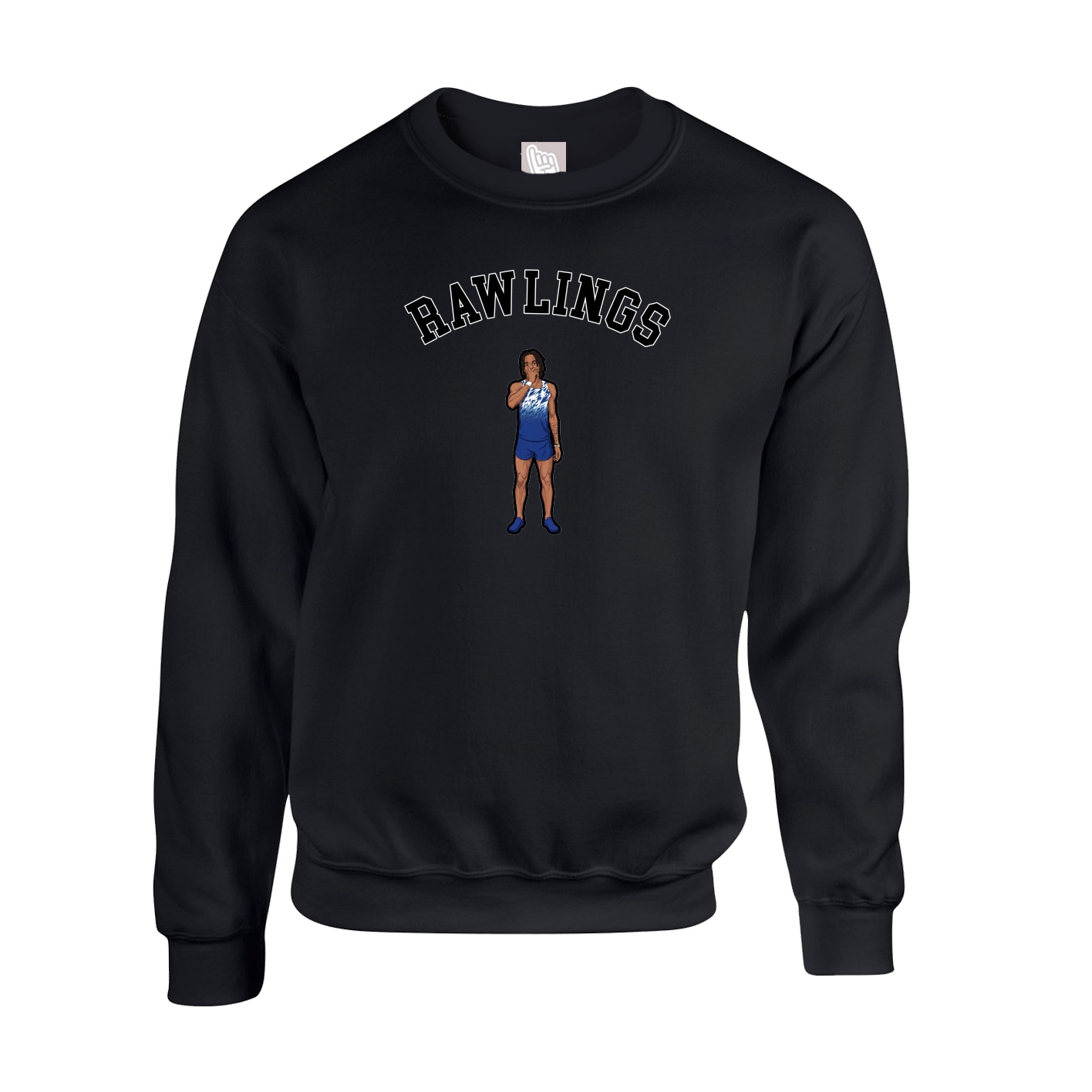 Fleece Crew — Shirsey Arch in Black