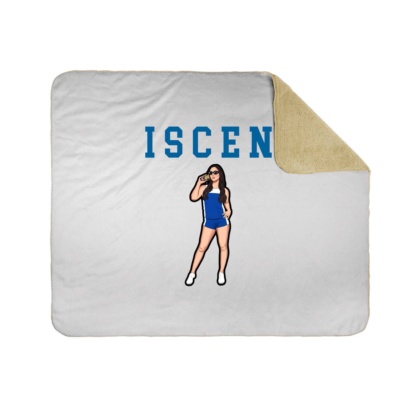 Throw Blanket — Shirsey in White