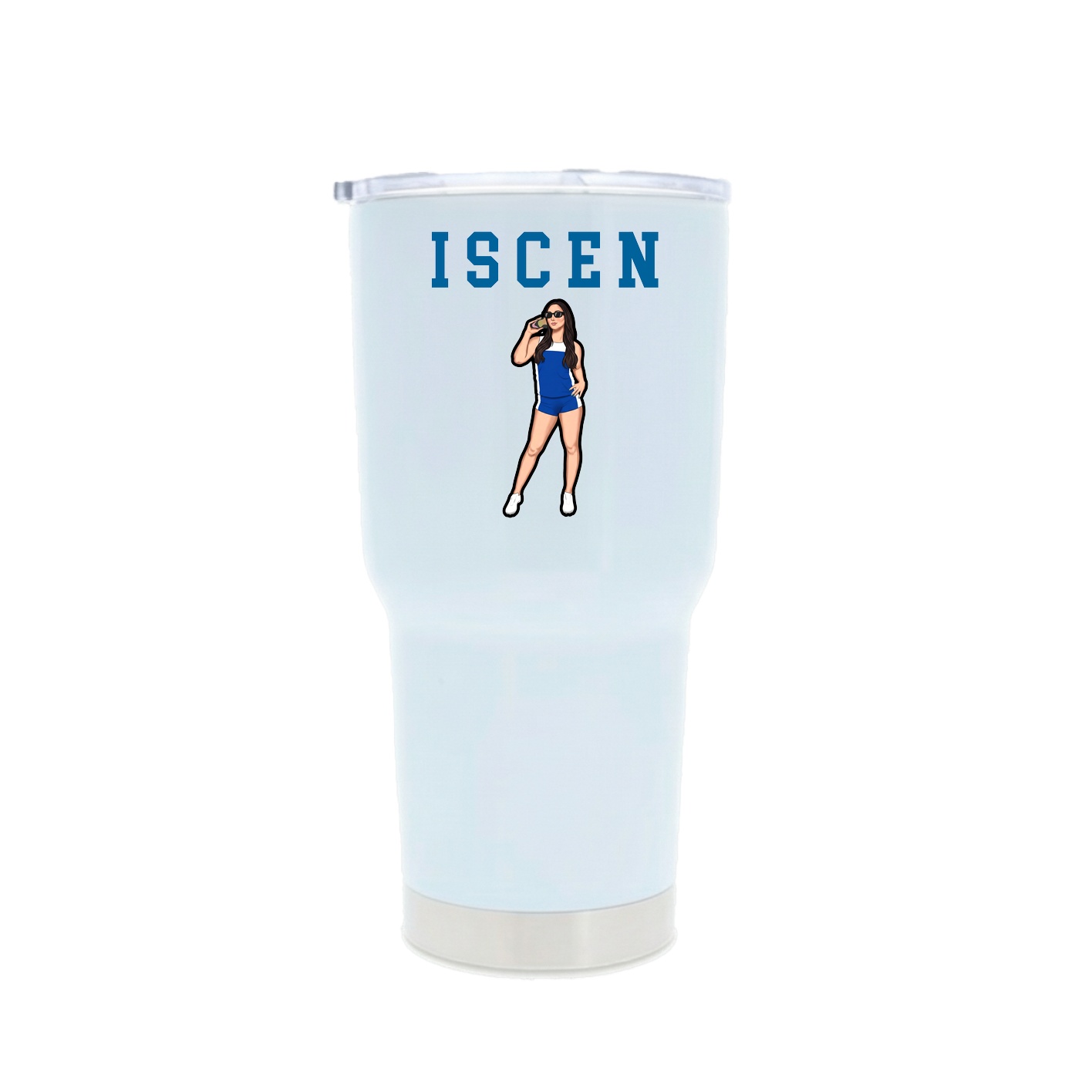 30oz Stainless Steel Tumbler — Shirsey in White