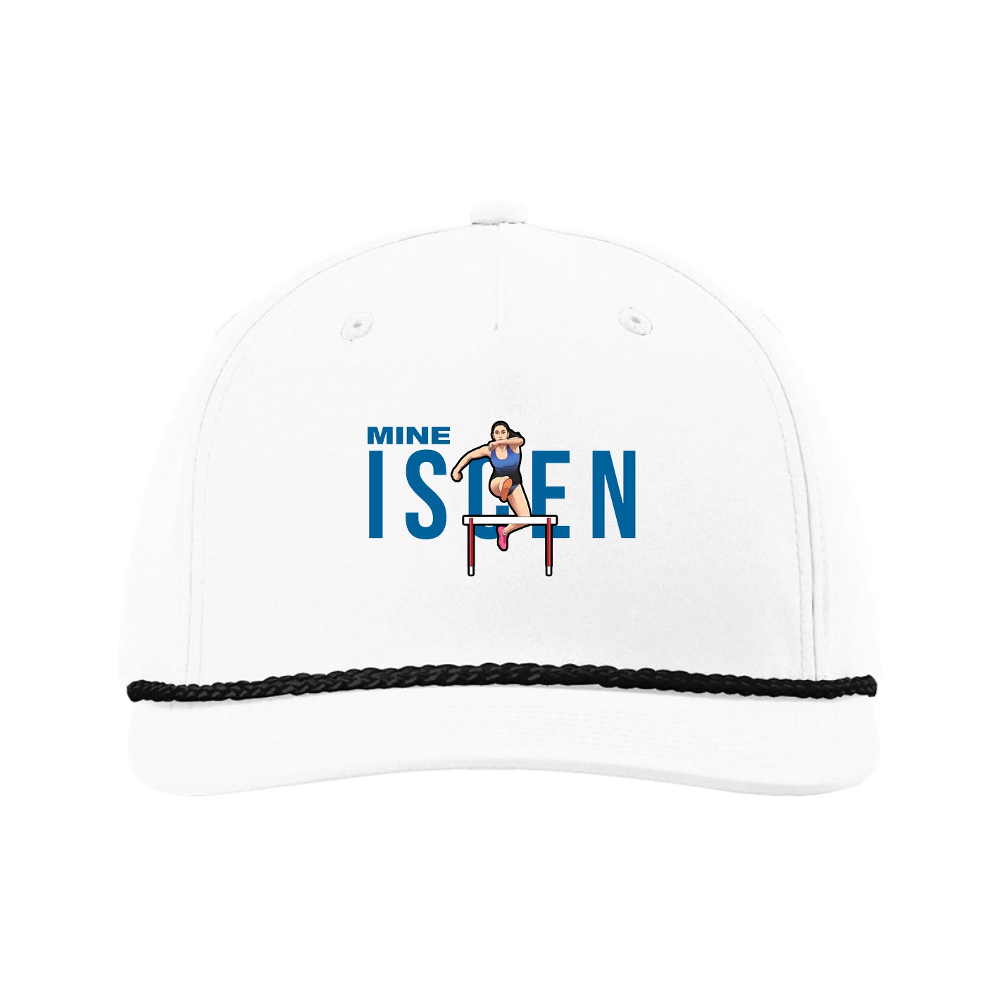 Five-Panel Classic Rope Cap — Player Name in White