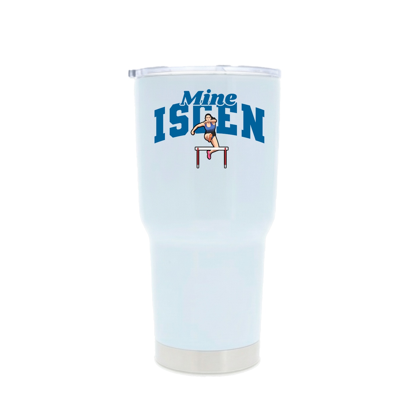 30oz Stainless Steel Tumbler — Signature Arch in White