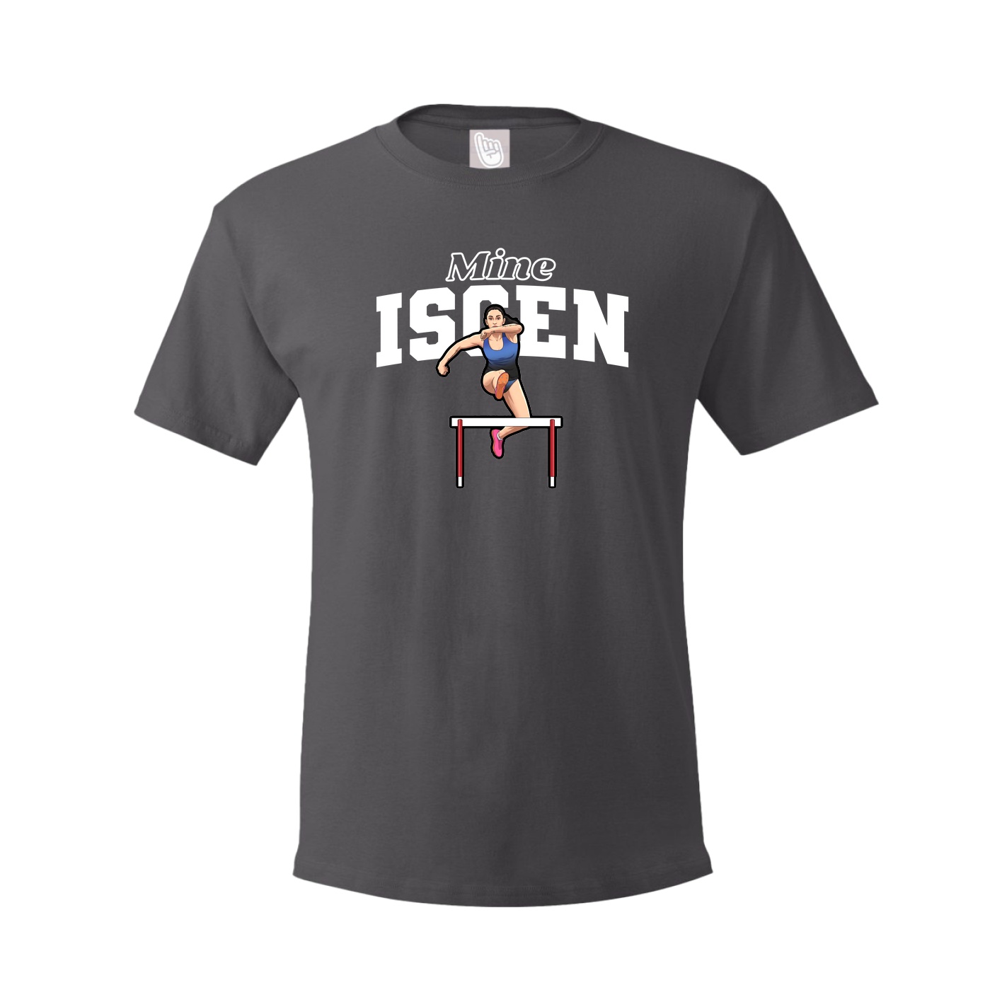 Tee — Name Arch in Grey