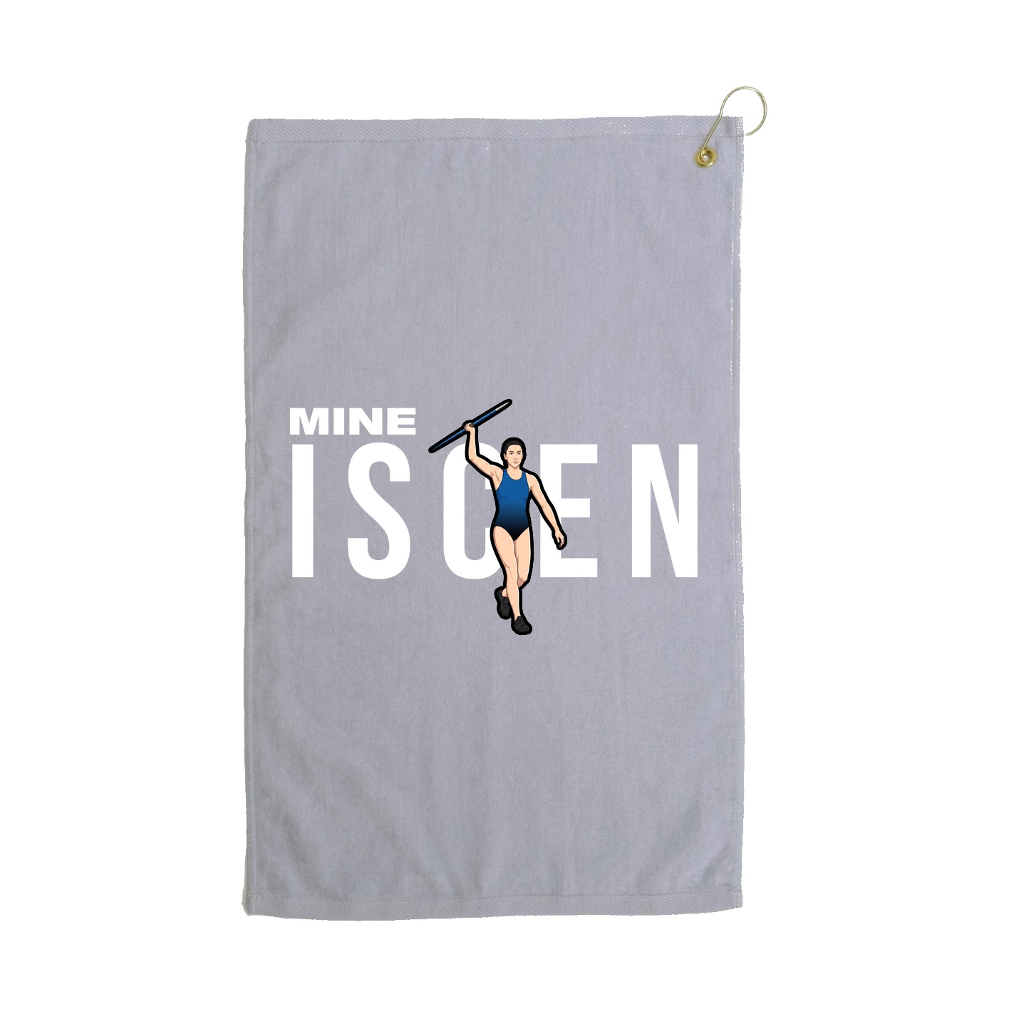 Golf Towel — Player Name in Grey