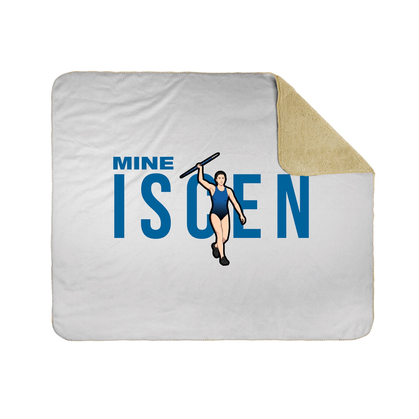 Throw Blanket — Player Name in White