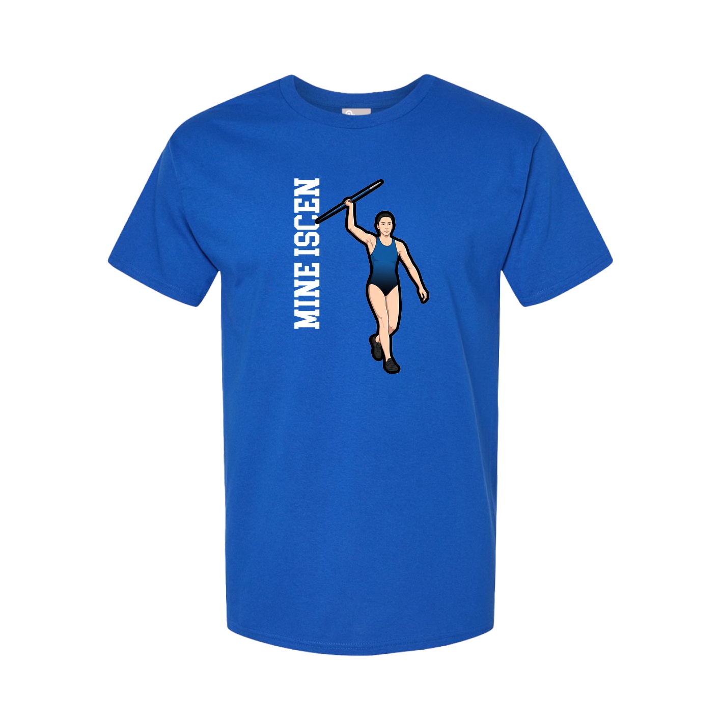 Tee — Name Vertical in Royal