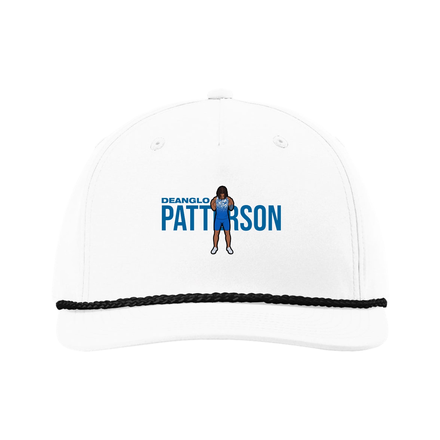 Five-Panel Classic Rope Cap — Player Name in White