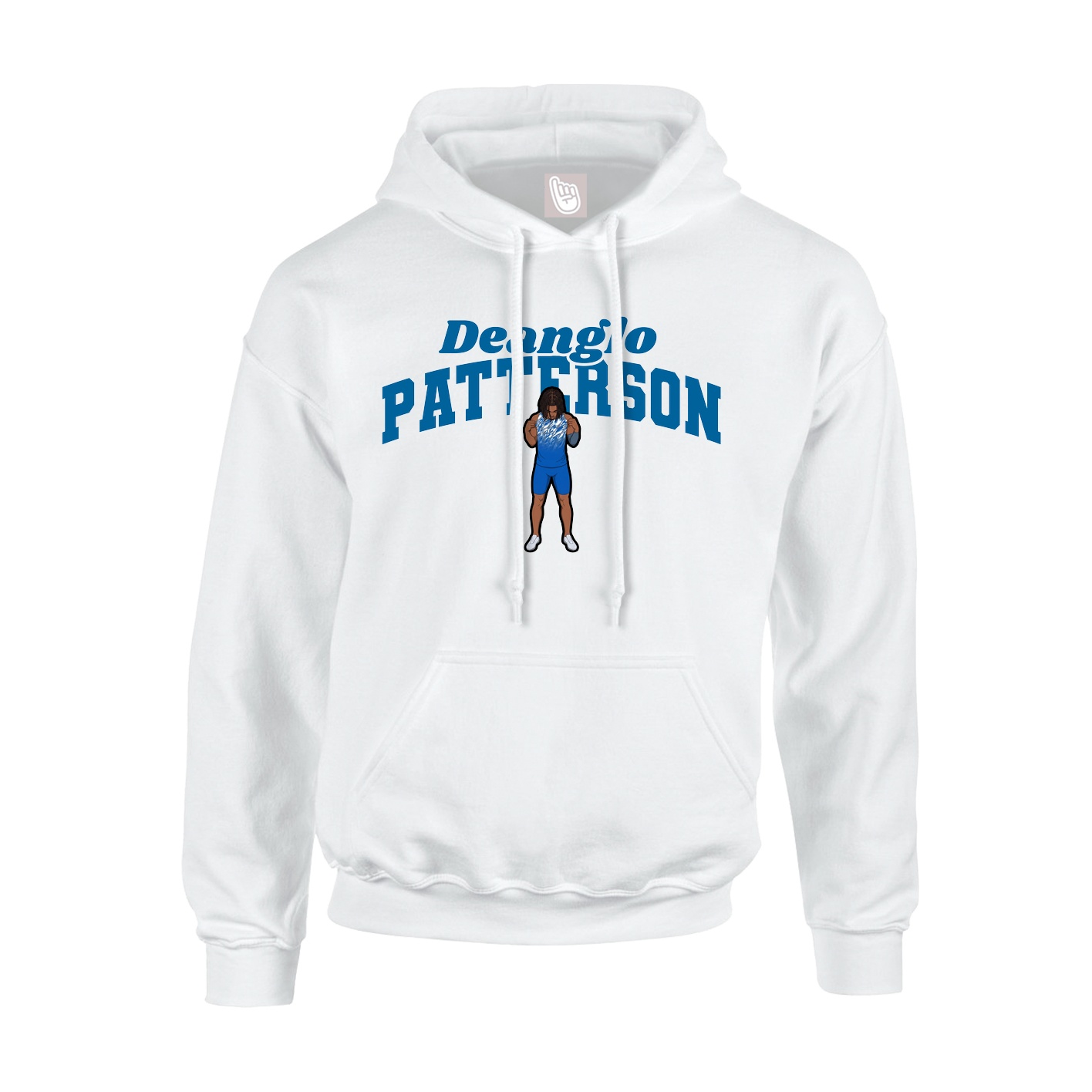 Youth Hoodie — Signature Arch in White