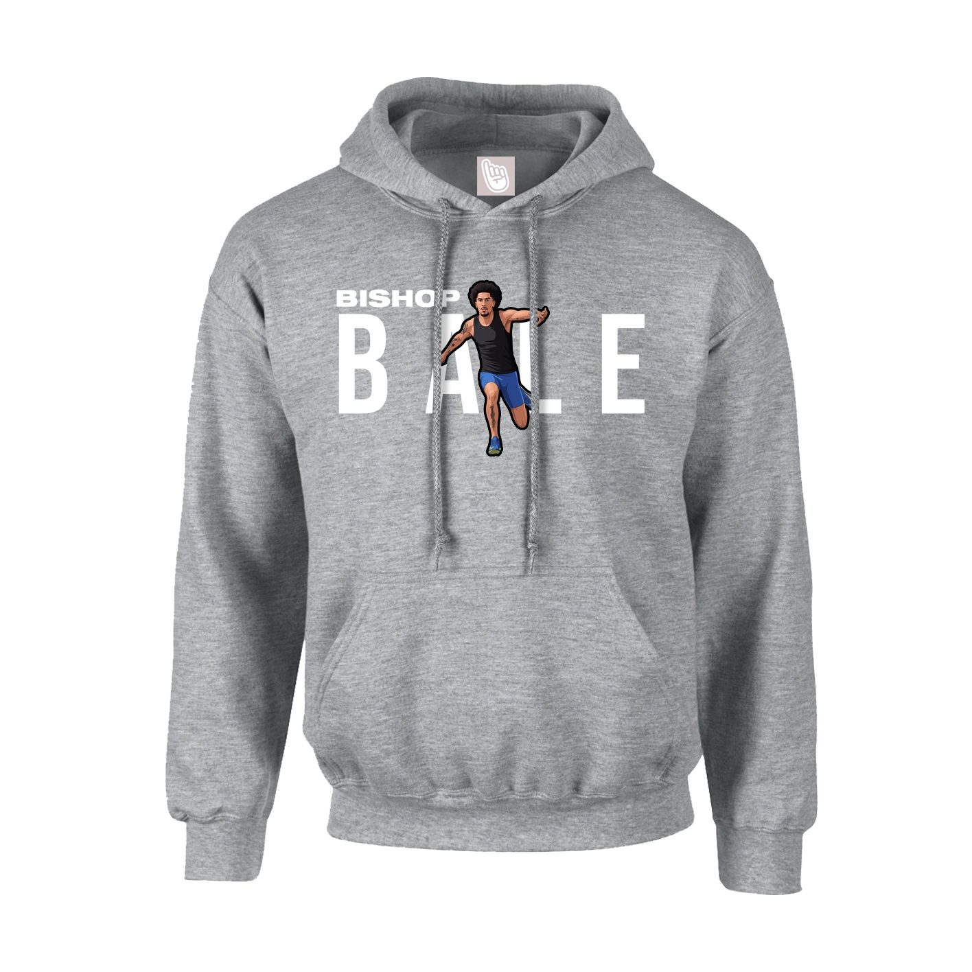 Youth Hoodie — Player Name in Grey
