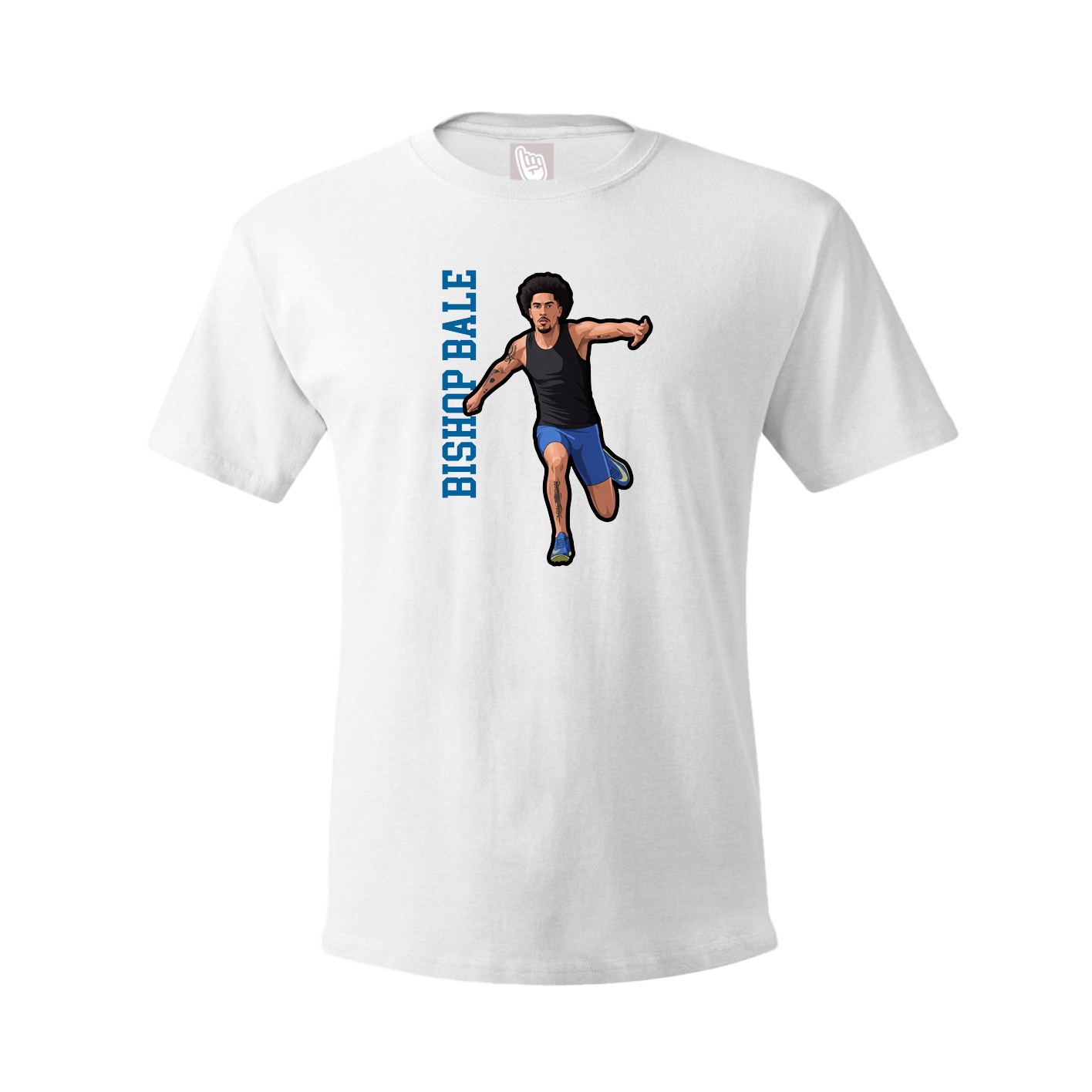 Tee — Name Vertical in White