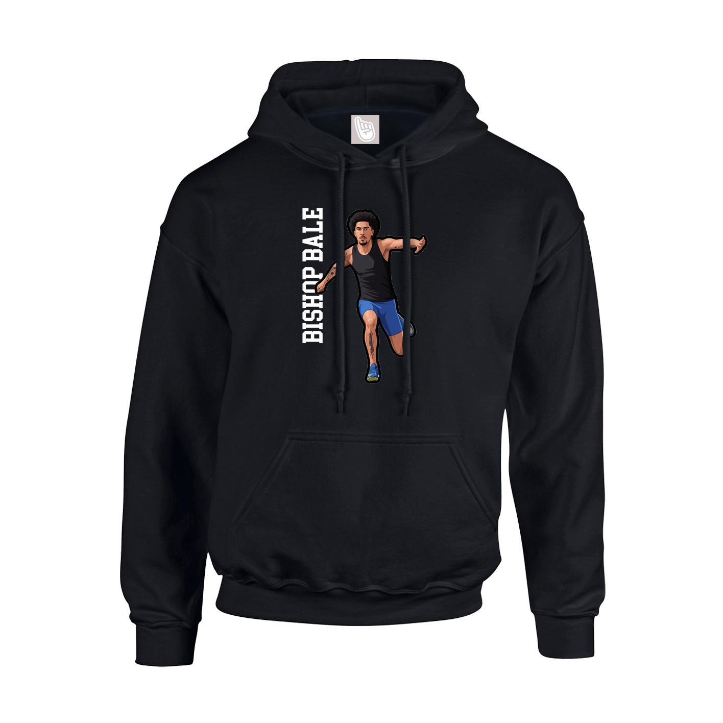 Youth Hoodie — Name Vertical in Black