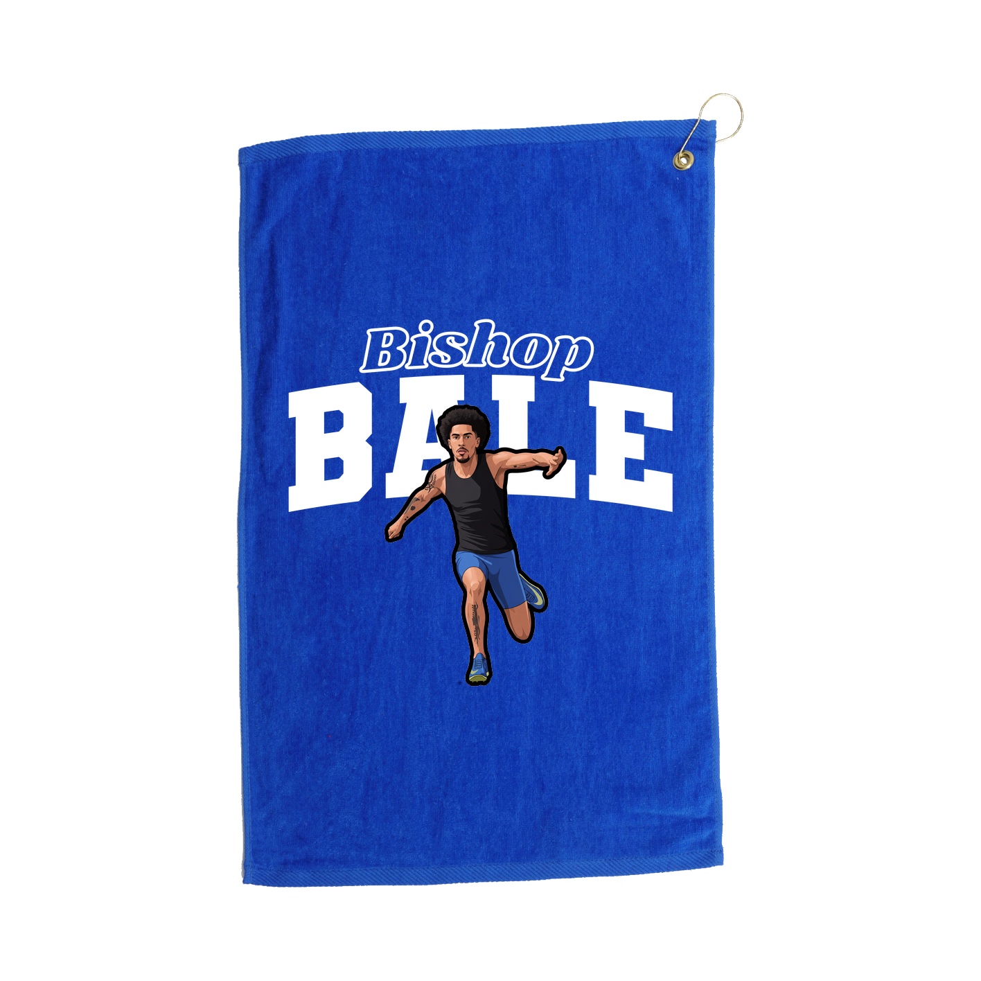 Golf Towel — Name Arch in Royal
