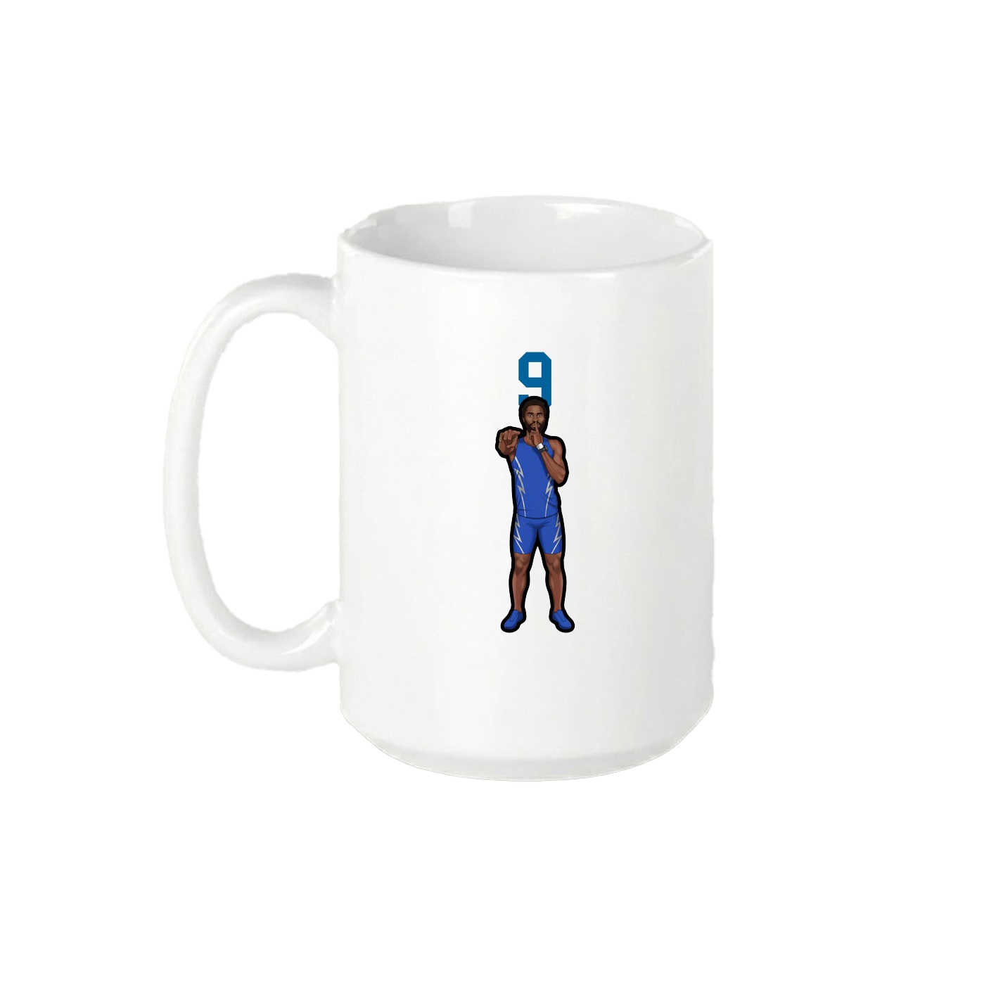 15oz Coffee Mug — Number Top in White