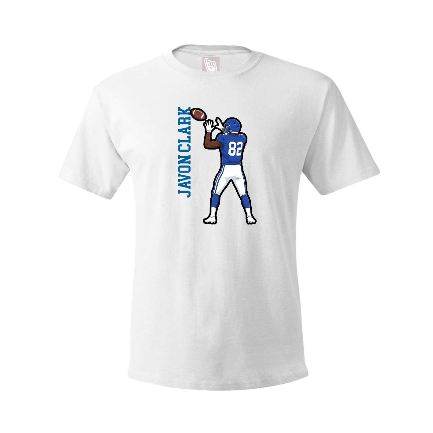 Youth Tee — Name Vertical in White