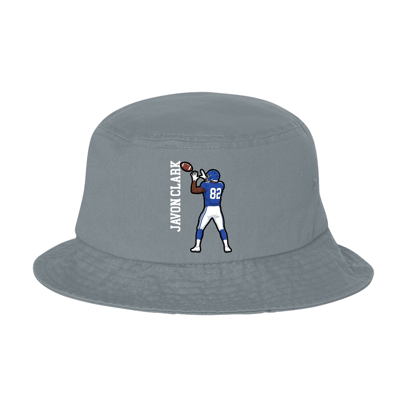 Bucket Cap — Name Vertical in Grey