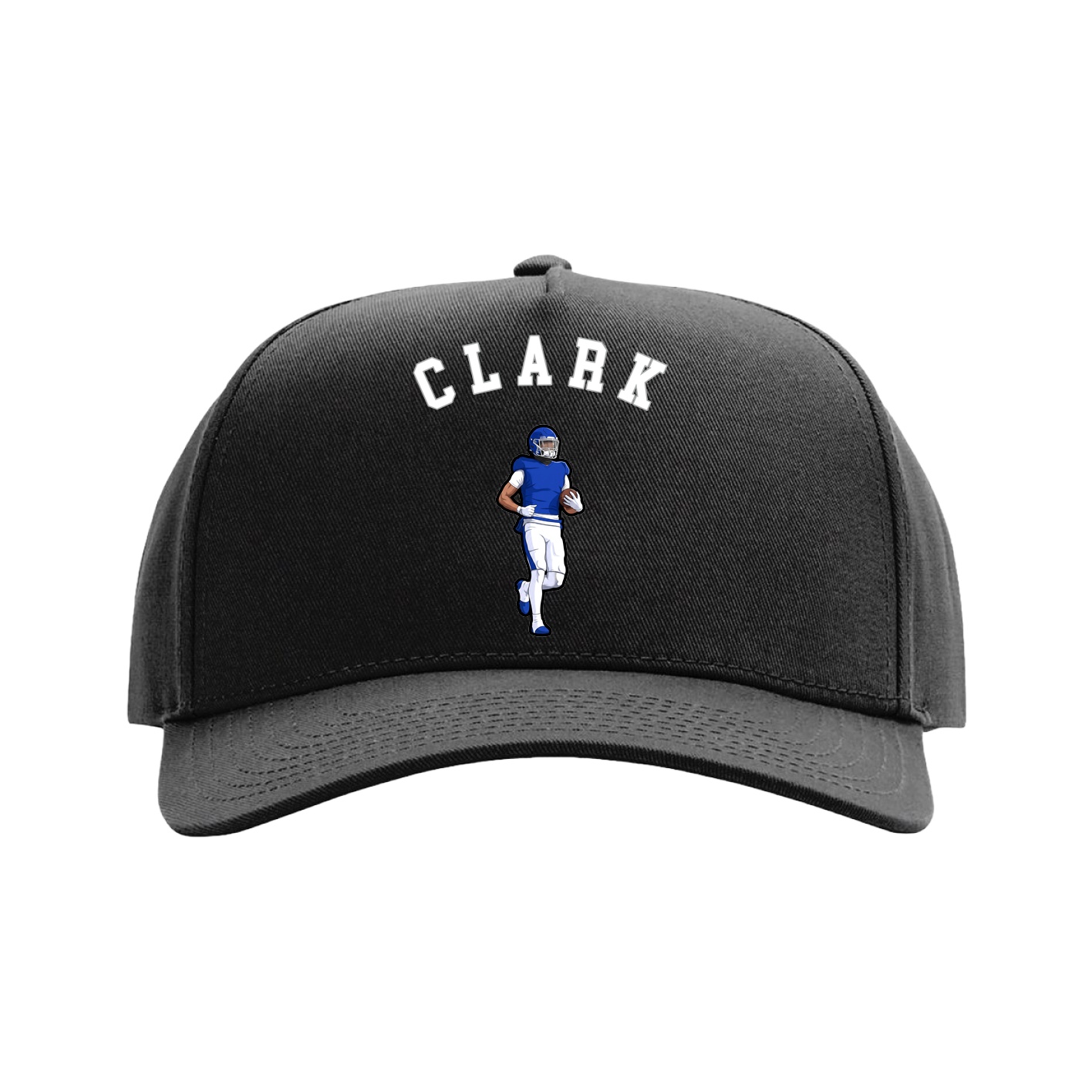 Full Fabric Five-Panel Champ Cap — Shirsey Arch in Black
