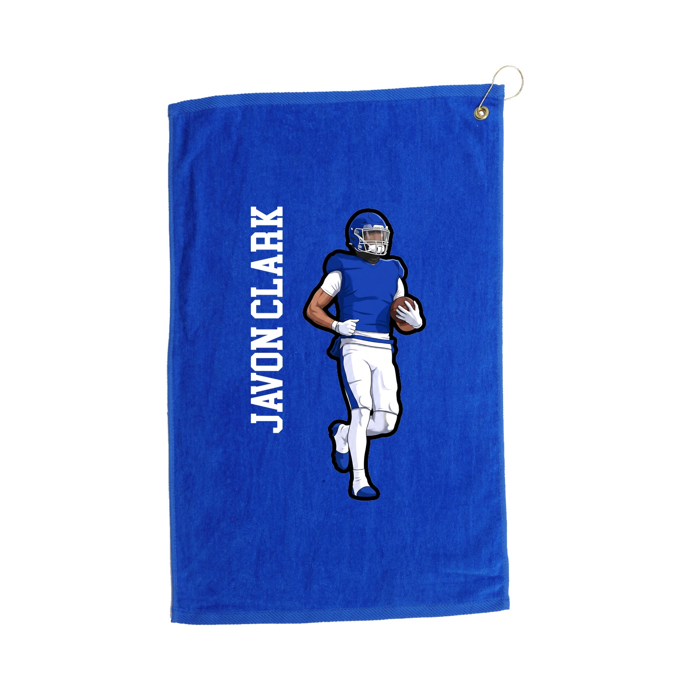 Golf Towel — Name Vertical in Royal