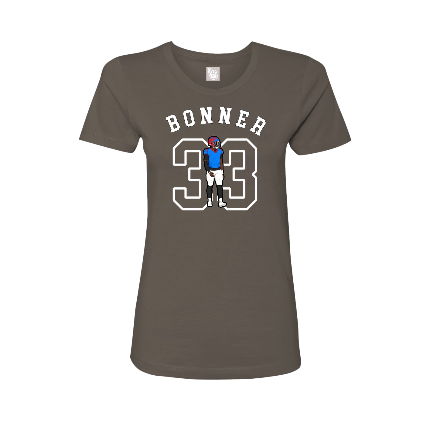 Fitted Women's Tee — Shirsey Arch in Grey