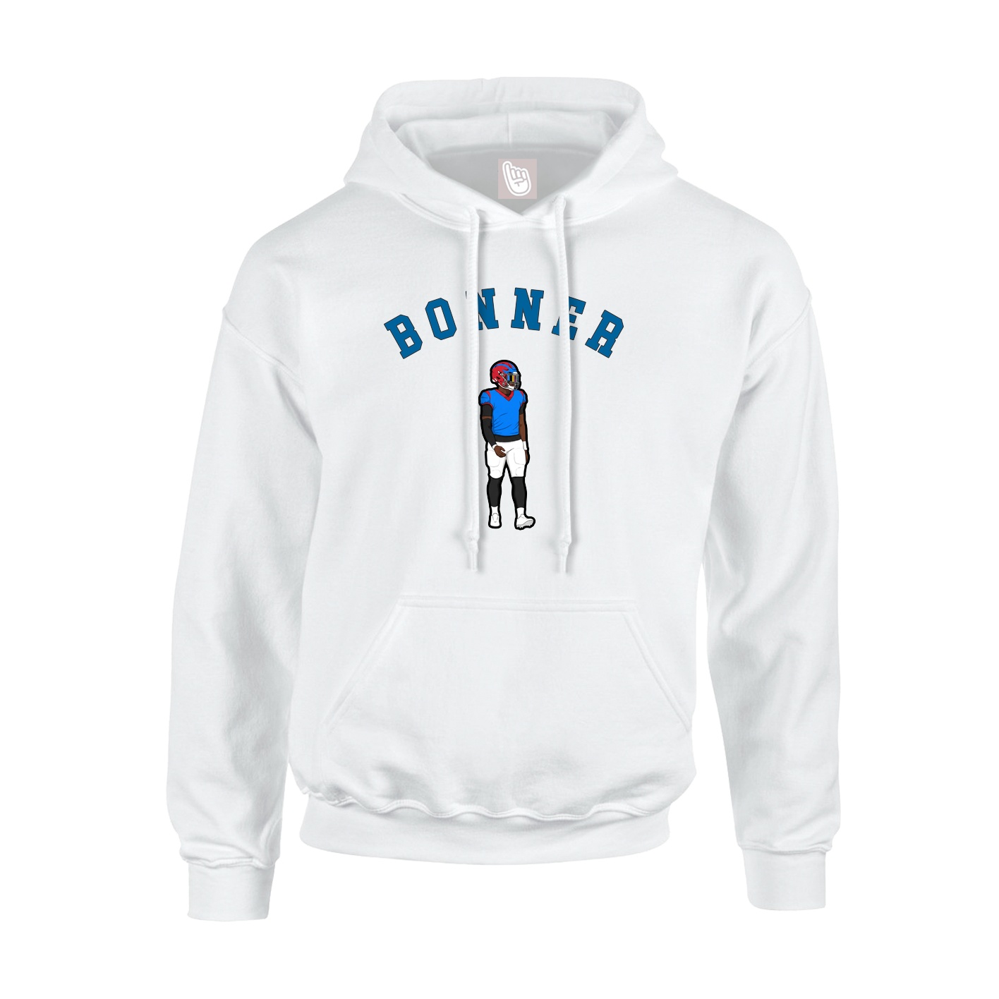Youth Hoodie — Shirsey Arch in White