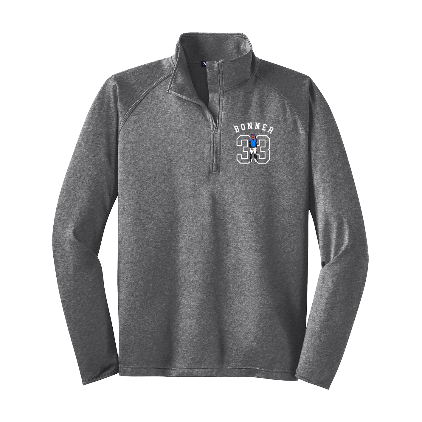 Q-Zip Pullover — Shirsey Arch in Grey