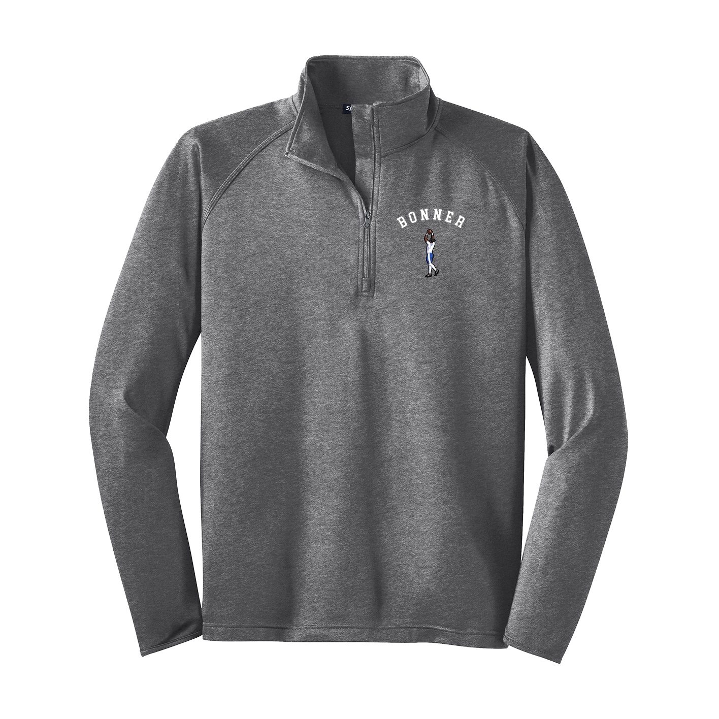 Q-Zip Pullover — Shirsey Arch in Grey