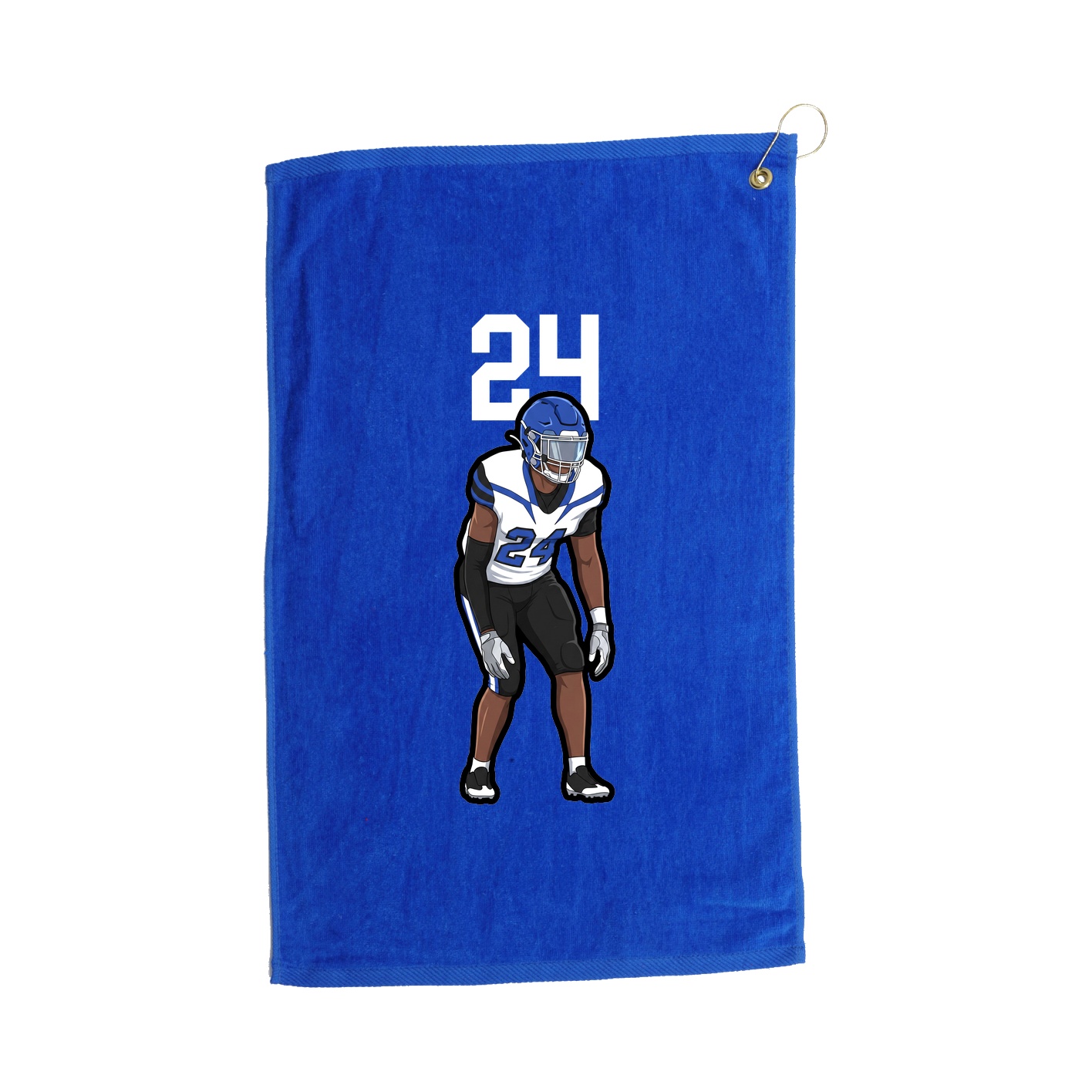 Golf Towel — Number Top in Royal
